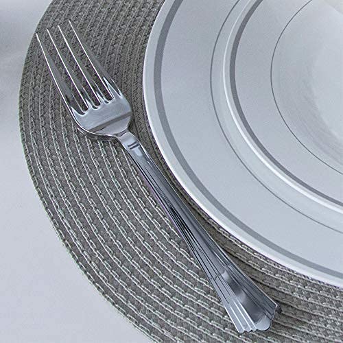 WNA Reflections Bagged Plastic Cutlery Fork, Silver - Image 4